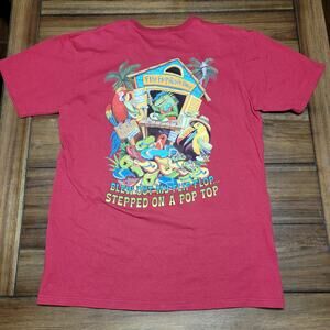 Margaritaville Red Unisex Tee "Flip Flop Repair Shop Las Vegas" - Size Medium